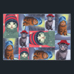 Cats in Hats Wrapping Paper Sheet Set<br><div class="desc">Cats in Hats Wrapping Paper Sheet Set - nothing says Christmas like Cats in Hats,  brighten up a cat lovers day with this cute gift wrap</div>
