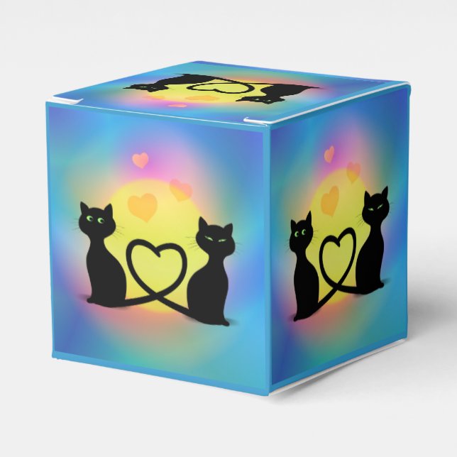 Cats in Love Favor Box (Front Side)