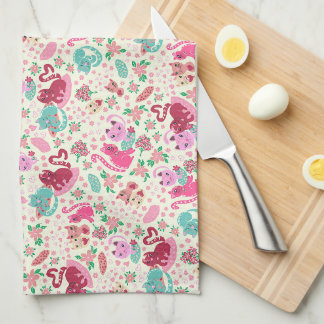 Cats in Love Kitchen Towel