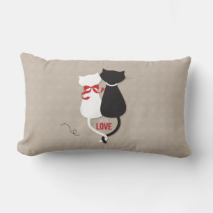 Cats in Love Lumbar Pillow