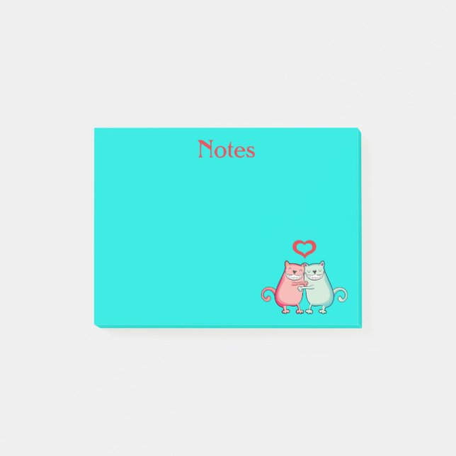 Cats in Love Post-It Notes (Front)