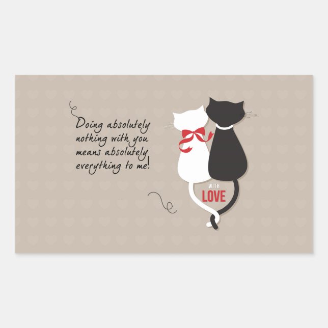 Cats in Love Sticker (Front)