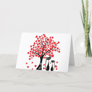 Cats in Love  Thank You Card