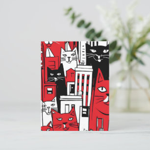Cats in New York Holiday Postcard