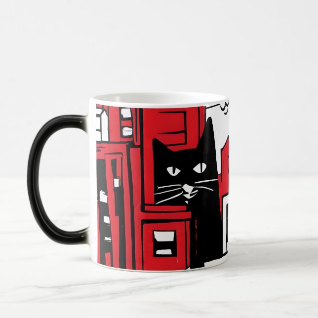 Cats in New York Magic Mug (Left)