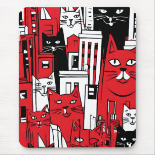 Cats in New York Mouse Pad