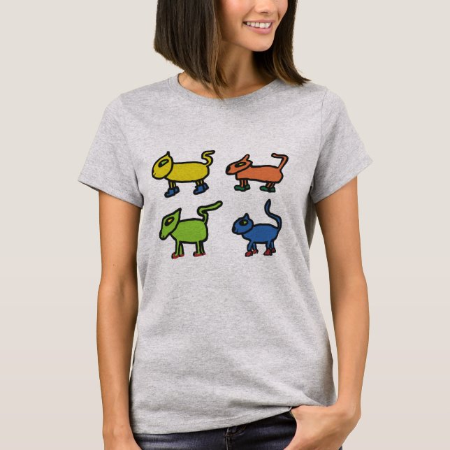 Cats In Shoes T-Shirt (Front)