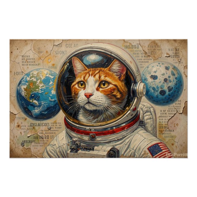 CATS IN SPACE 12 POSTER (Front)