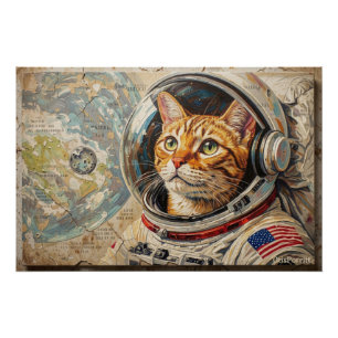 CATS IN SPACE 8 POSTER