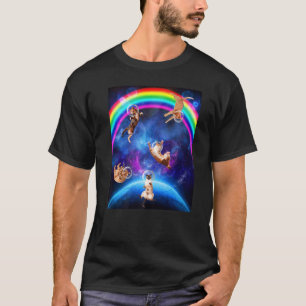 Cats In Space Kitten Outerspace Galaxy Cat 2 T-Shirt