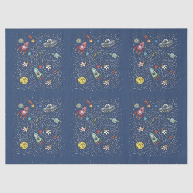 Cats in space tissue paper (Front)