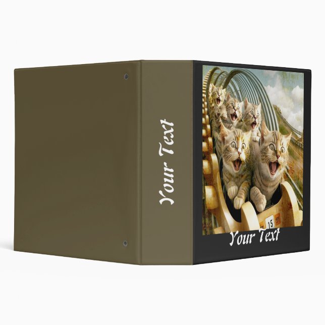 Cats in the amusement park. Personalize. Binder (Background)