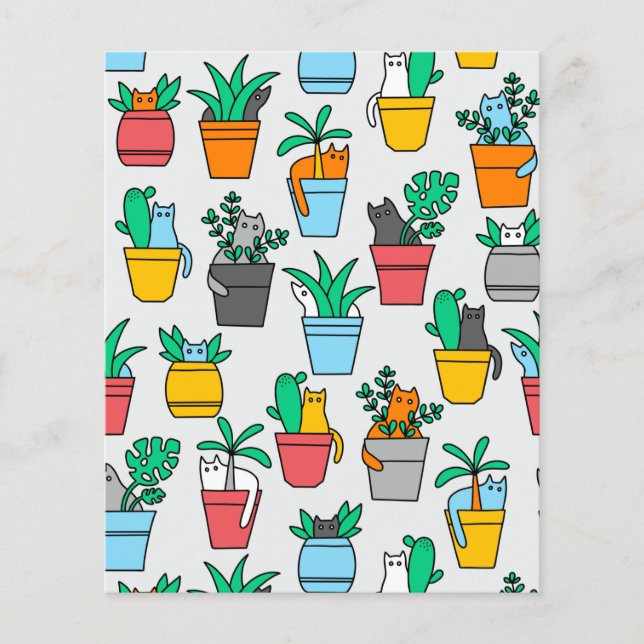 Cats in the flowerpots (Front)