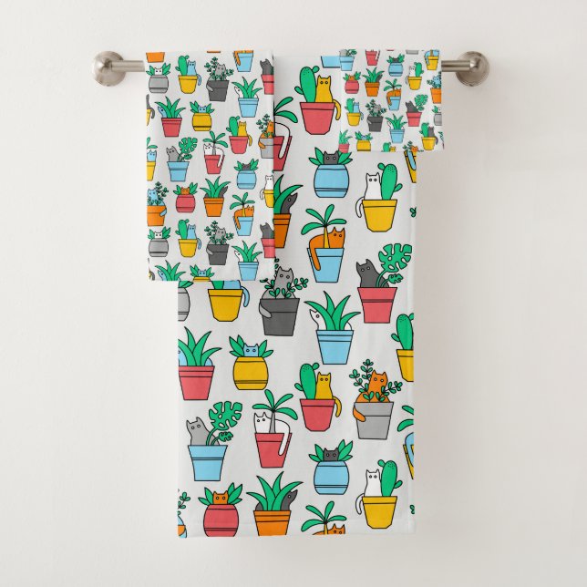 Cats in the flowerpots (En situation)
