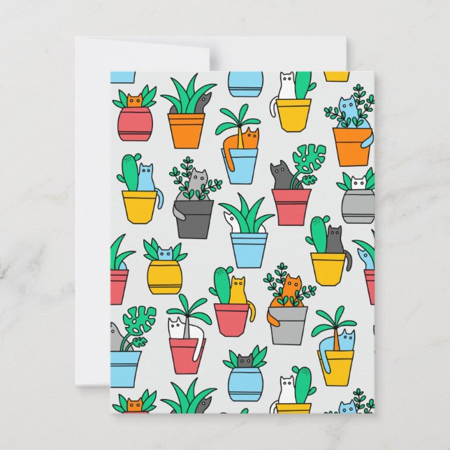 Cats in the flowerpots (Front)