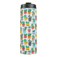 Cats in the flowerpots