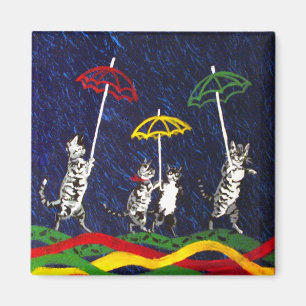 Cats in the Rain Magnet