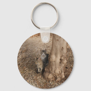 CATS IN WOODLAND KEYCHAIN