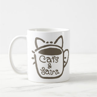 Cats & Java Brown Coffee Mug