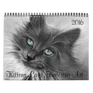 Cats , Kittens , Calendrier KaterinaArt 2016