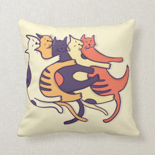 CATS KITTENS PETS CUTE COOL THROW PILLOW