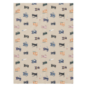 Cats & Knives Tablecloth