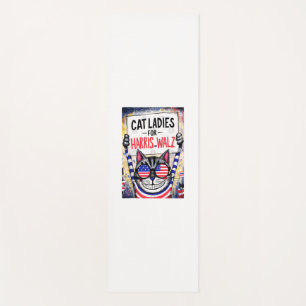 Cats Ladies for Harris Walz Yoga Mat