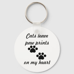 Cats Leave Paw Prints Keychain