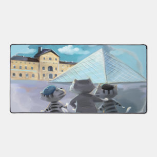 Cats Louvre Paris - Desk Mat