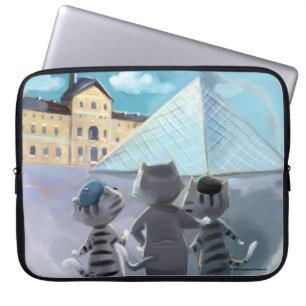 Cats Louvre Paris - Laptop Sleeve