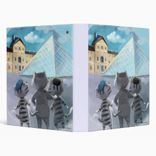 Cats Louvre Paris - Scrapbook/Album  Binder