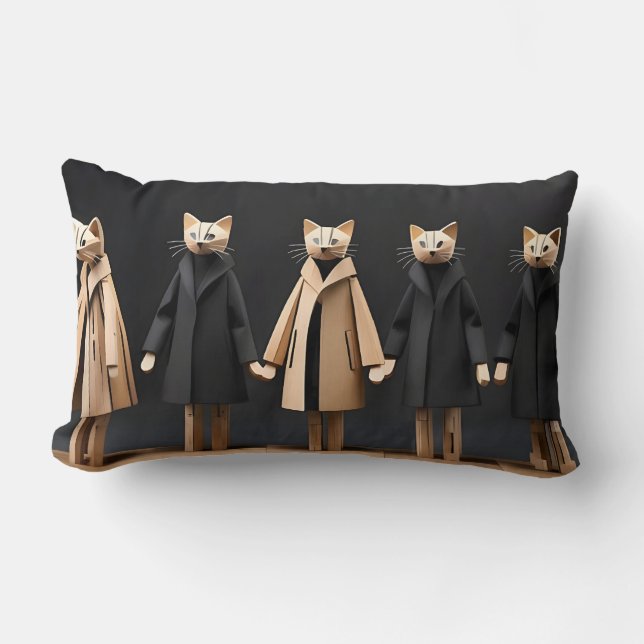 cats lumbar pillow (Front)