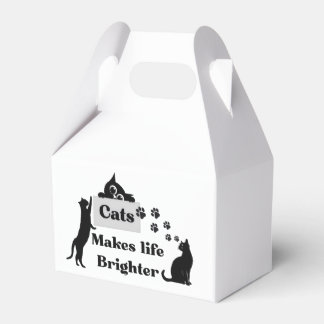 Cats Makes Life Brighter – Sweet Cat Lover Inspira Favor Box