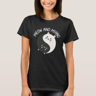Cats Meow And Myang Chinese Yin Yang Cat T-Shirt