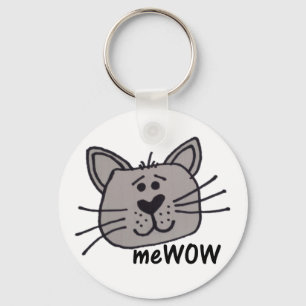 Cat's MeWOW Customizable Keychain