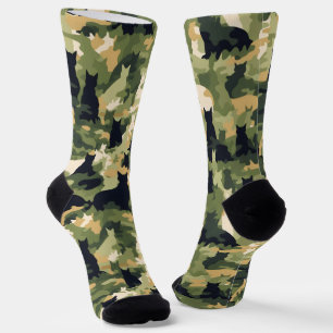 Cats Military Camouflage Socks