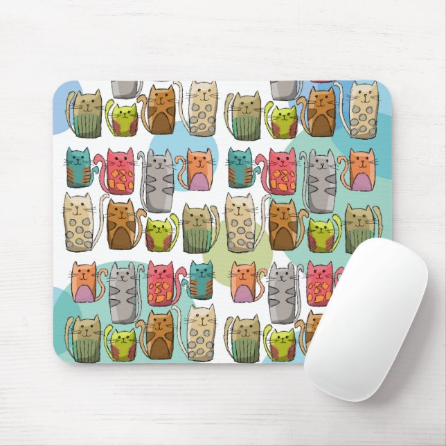Cats! Mouse Pad (With Mouse)