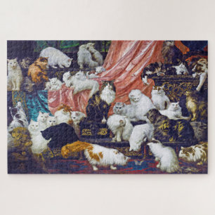 Cats (My Wife's Lovers), Carl Kahler Jigsaw Puzzle