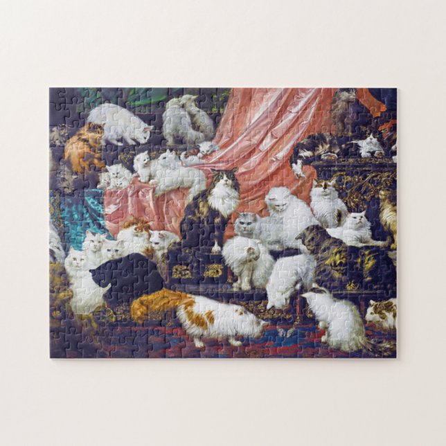 Cats (My Wife's Lovers), Carl Kahler Jigsaw Puzzle (Horizontal)