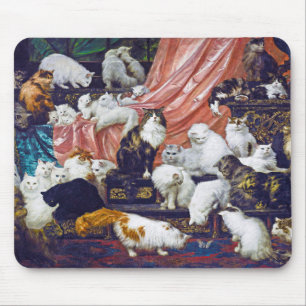 Cats (My Wife's Lovers), Carl Kahler Mouse Pad