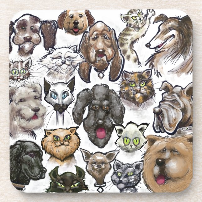 Cats n Dogs Coaster (Front)