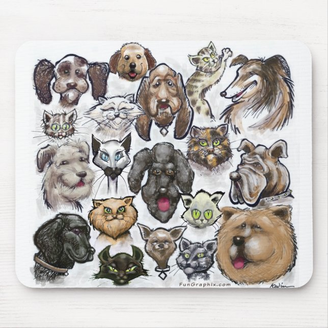 Cats n Dogs Mouse Pad (Front)
