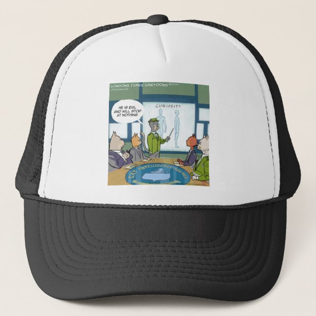 Cats Natural Enemy Funny Trucker Hat (Front)
