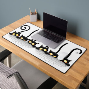 Cats Naughty, Playful and Funny Characters Desk Mat