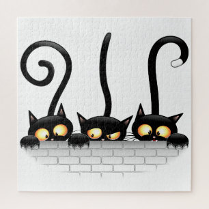 Cats Naughty, Playful and Funny Characters Jigsaw Puzzle