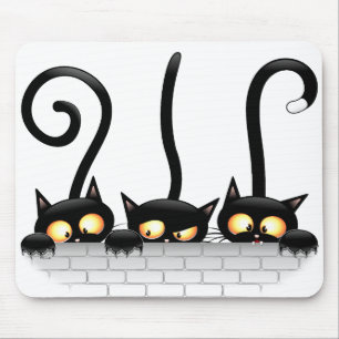 Cats Naughty, Playful and Funny Characters Mouse Pad