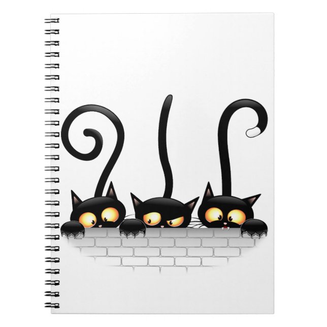 Cats Naughty, Playful and Funny Characters Notebook (Front)