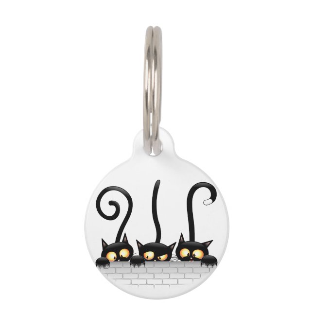 Cats Naughty, Playful and Funny Characters Pet Tag (Front)