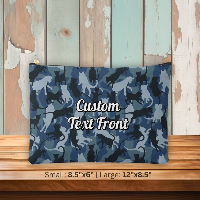 Cats Navy Camouflage Accessory Pouch (Creator Uploaded)