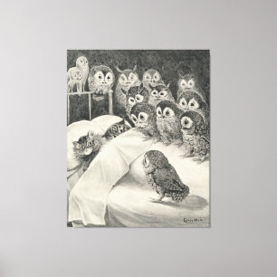 Cats Nightmare. Louis Wain Canvas Print